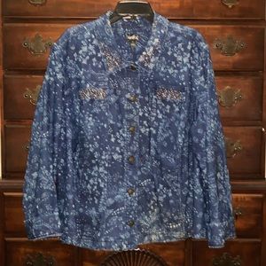 Gorgeous Blue Patterned Jacket by ERIKA